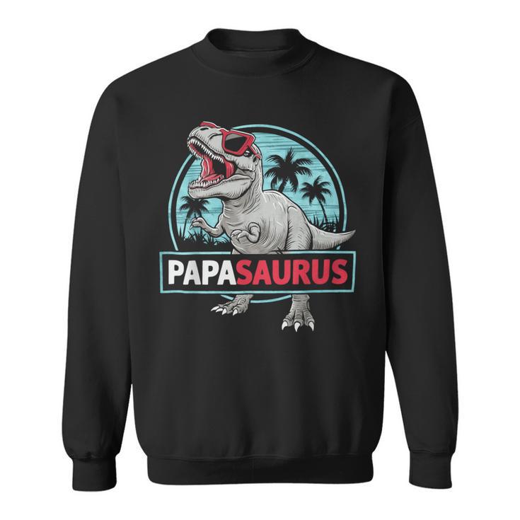 Uomo Divertente Papasaurus Cool Dinosauro Papà Felpa