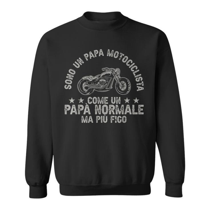 Uomo Festa Del Papàono Un Papà Motociclista Moto Felpa