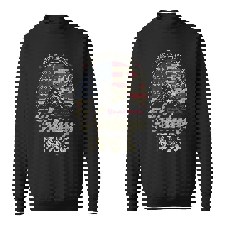 Vintage 1956 愛国的なイーグル、70歳の誕生日、アメリカ国旗 スウェットシャツ