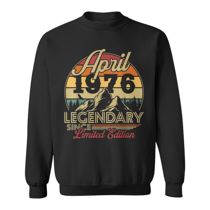 Vintage Cadeau D'anniversaire 50 Ans Pour Né En Avril 1976 Sweater e