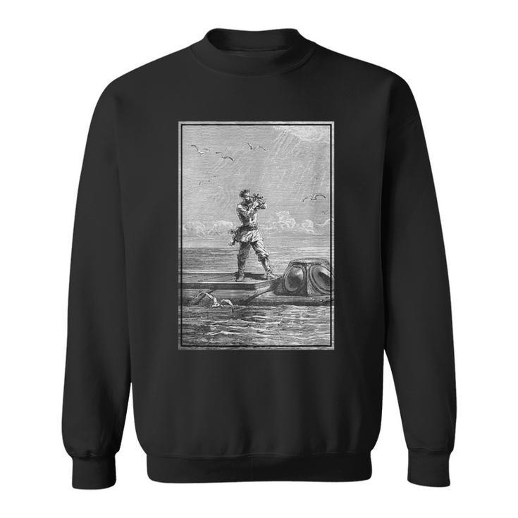 Vintage Captain Nemo Book Illustration 1871 Sweatshirt