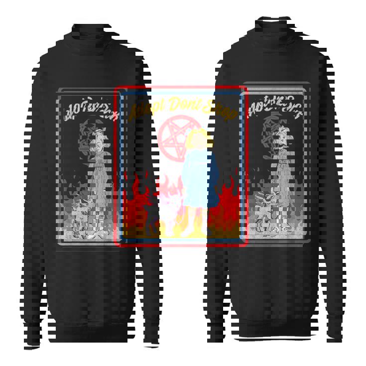 Vintage Child Game Horror Adopt Donthop Dark Humor スウェットシャツ