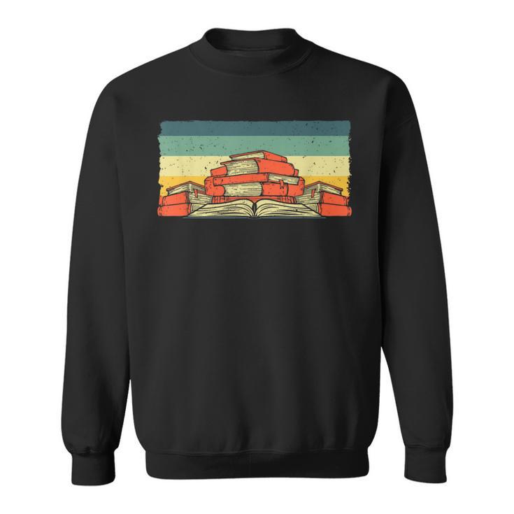 Vintage Reading For Avid Reader Men Women Book Lover Sweatshirt
