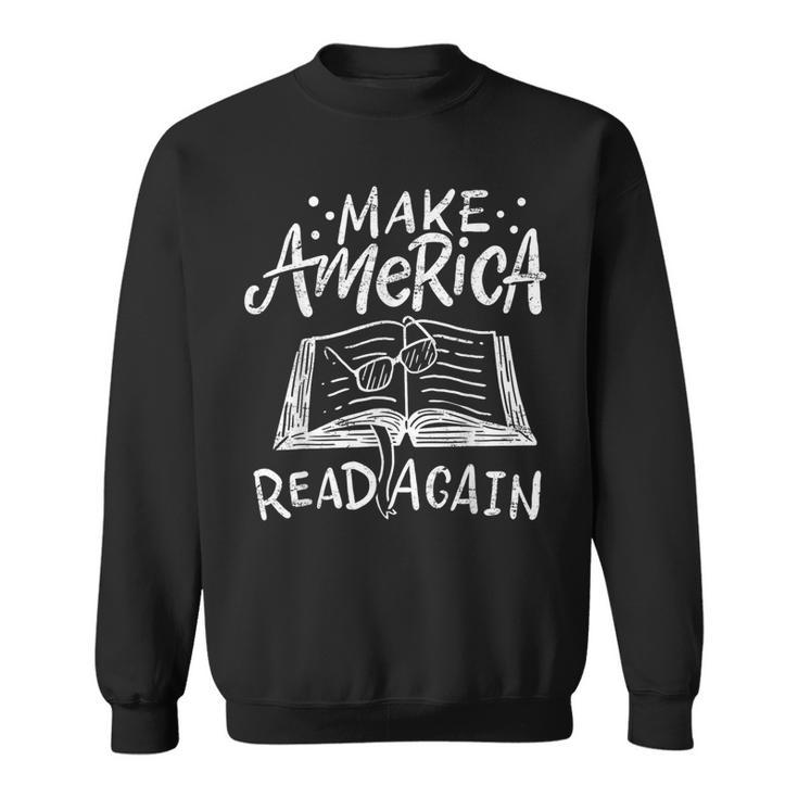 Vintage Reading Reader Read Bibliomane Library Book Sweatshirt
