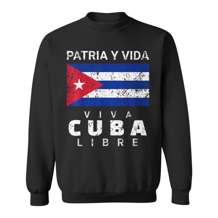 Viva Cuba Libre Patria Yida Bandera Cubana Apenada Camisa de entrenamiento