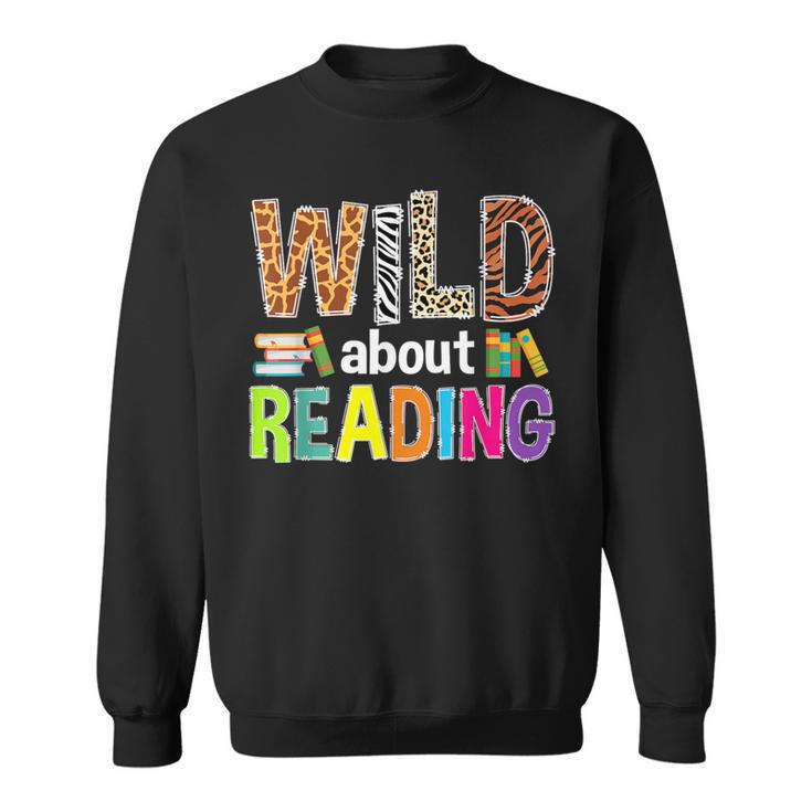 Wild About Reading Library Day Reading Books & Bookworm Sweatshirt
