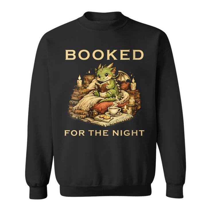Women's Booked For The Night Dragon Book Reader Sweatshirt