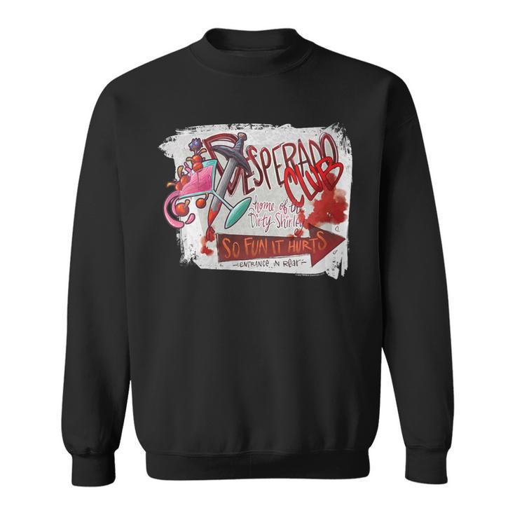 Women's DCC The Desperado Club So Fun It Hurts Graffiti Sign Book Sweatshirt