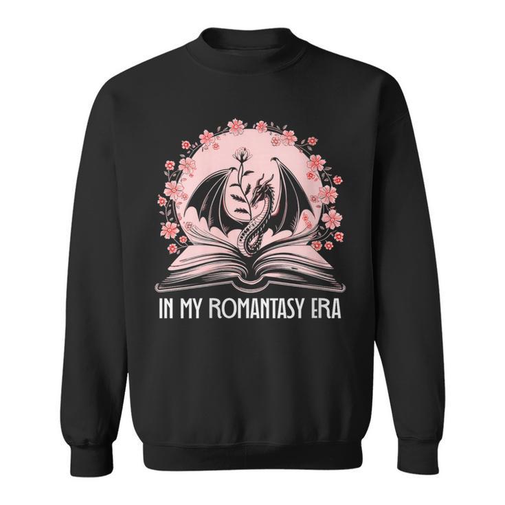 Women's Dragon & Book Romantasy Merch Dark Romance In My Fantasy Era Sweatshirt