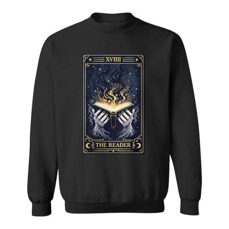 Women's Mystic Tarot Card The Reader Book Lover Sweatshirt