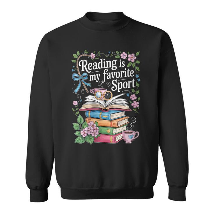 Women's Reading Is My Favorite Sport Reader Book Lovers Sweatshirt