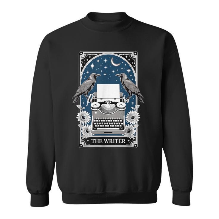 The Writer Typewriter Crow Writing Journalist Book Writer Sweatshirt