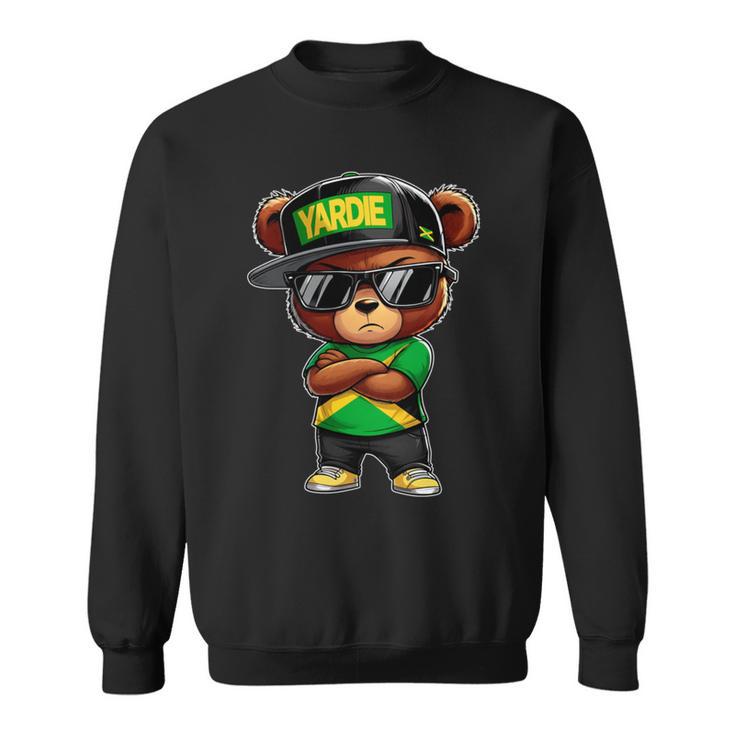 Yardie ジャマイカ ベア ジャマイカ国旗 ジャマイカの服 長袖tシャツ スウェットシャツ