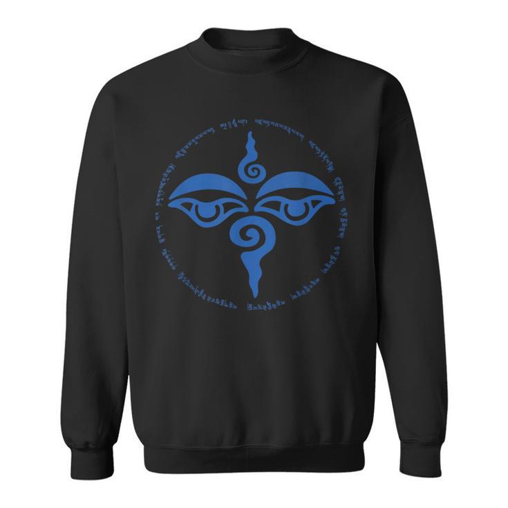 Yeux De Bouddha Tibétain 100Yllabes Mantra Sweater e