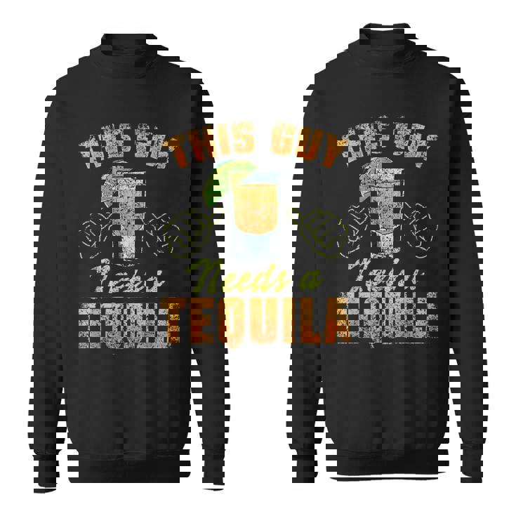 この男にはテキーラが必要だ ドリンク 酒飲み 飲酒 テキーラ スウェットシャツ