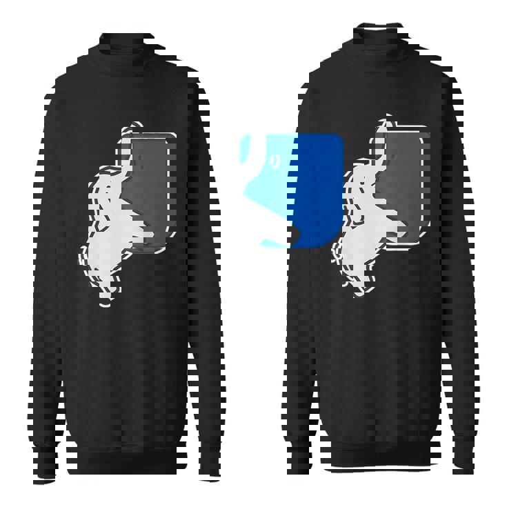 ぞうさん 象《鼻でぶらぶら》（いん ざ ポケット）ワンポイント 胸【どうぶつフレンズ】動物 かわいい 面白い スウェットシャツ