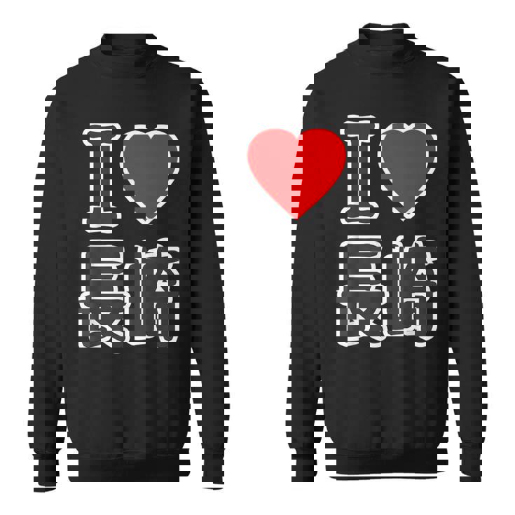 アイラブ・長崎（I Love ハート）Big 大きな文字【47都道府県】ジモtティ 地元愛 旅行お土産 面白 スウェットシャツ