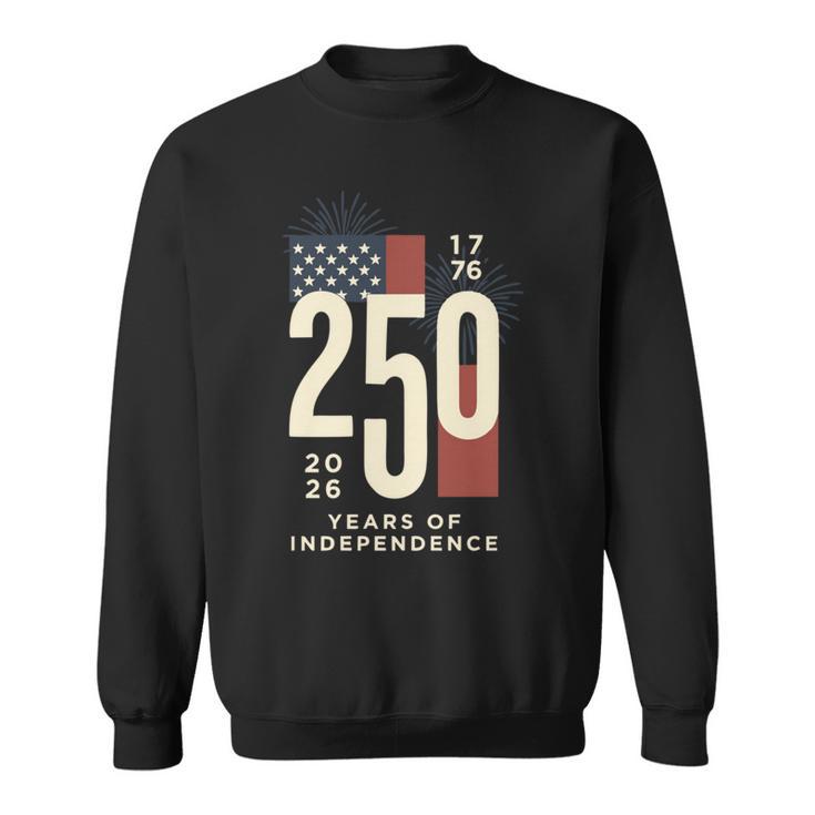 アメリカ250周年記念 愛国心が強い7月4日 250年 長袖tシャツ スウェットシャツ