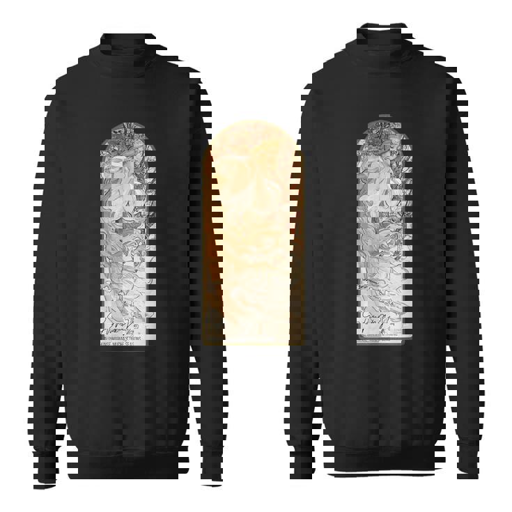 アルフォンス・マリア・ミュシャの季節 春 スウェットシャツ