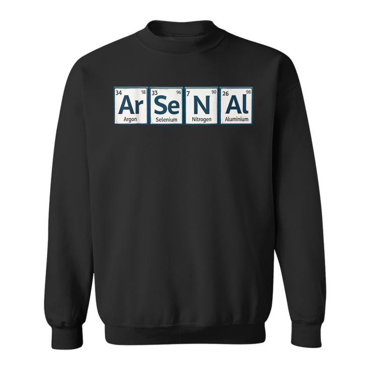 アーセナルar-Se-N-Al周期表要素 スウェットシャツ