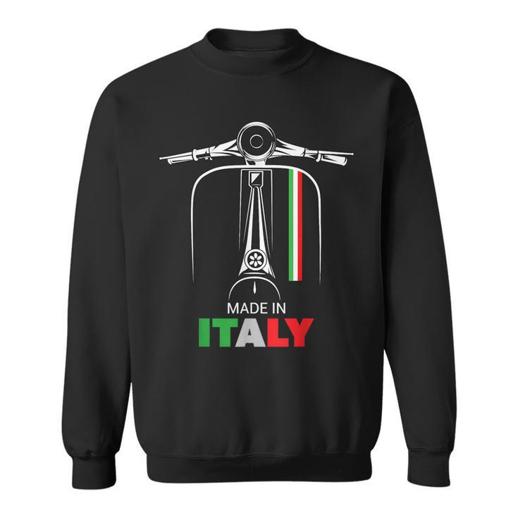 イタリアのバイカーライダーオートバイ愛イタリアスクーターバイクスクート スウェットシャツ