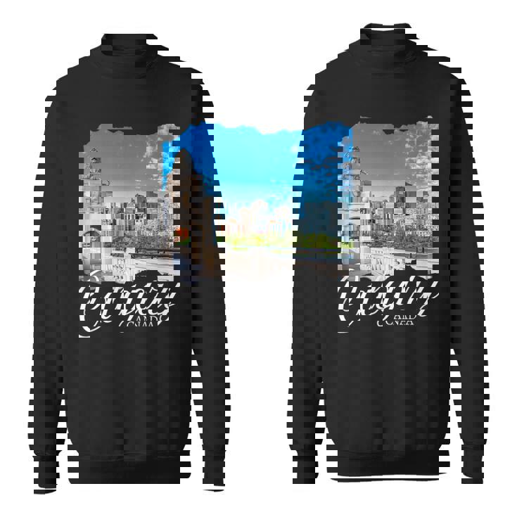 カナダのお土産カルガリー スウェットシャツ