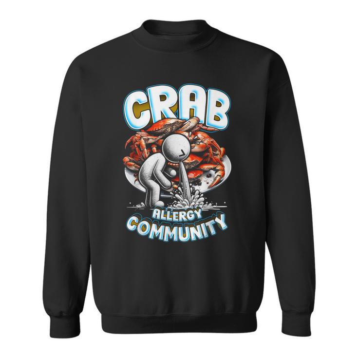 カニアレルギー Crab Allergy Community スウェットシャツ