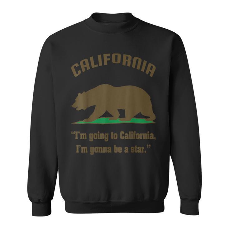 カリフォルニアのクマの旗、グリズリーベア、カリフォルニア共和国、グリズリーベアカリフォルニア共和国州の旗 スウェットシャツ