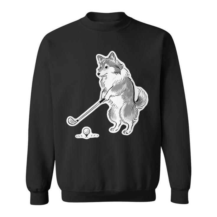 ゴルフ シェットランドシープドッグ シェルティ グッズ おもしろ 犬 面白い 笑える 和風 スウェットシャツ