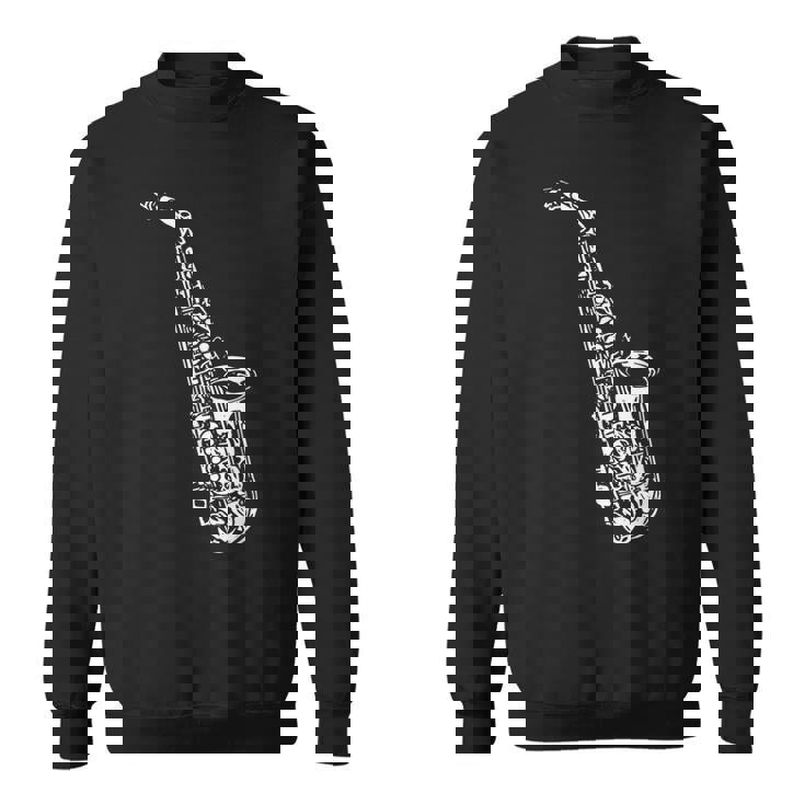 サックス サックス奏者 ミュージシャン サックス奏者 楽器 スウェットシャツ