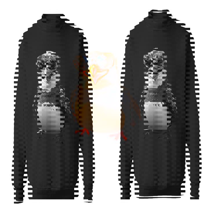 サングラスをかけたペンギン アニマル・フレンド ラブ・キュート・ペンギン スウェットシャツ