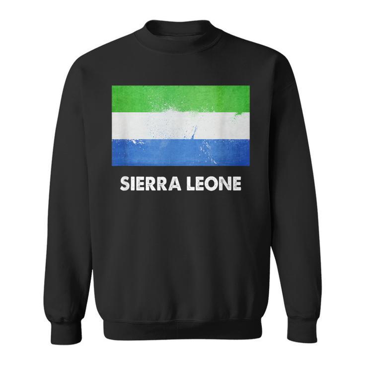 シエラレオネ国旗tシャツ スウェットシャツ
