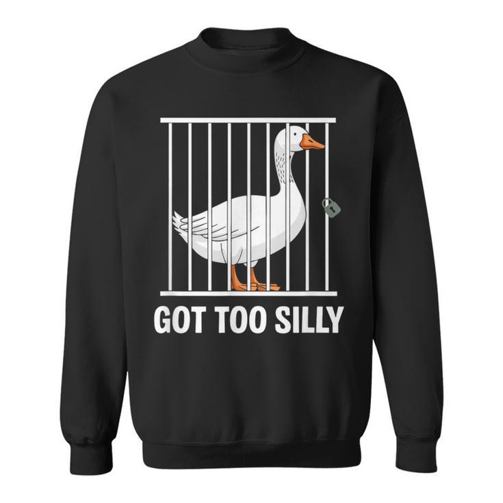 シリー・グースtシャツバカになりすぎた スウェットシャツ