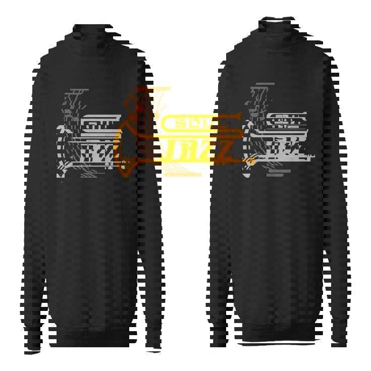 ジャズ・ソウル ジャズ・ミュージシャン トランペッター シートミュージック スウェットシャツ