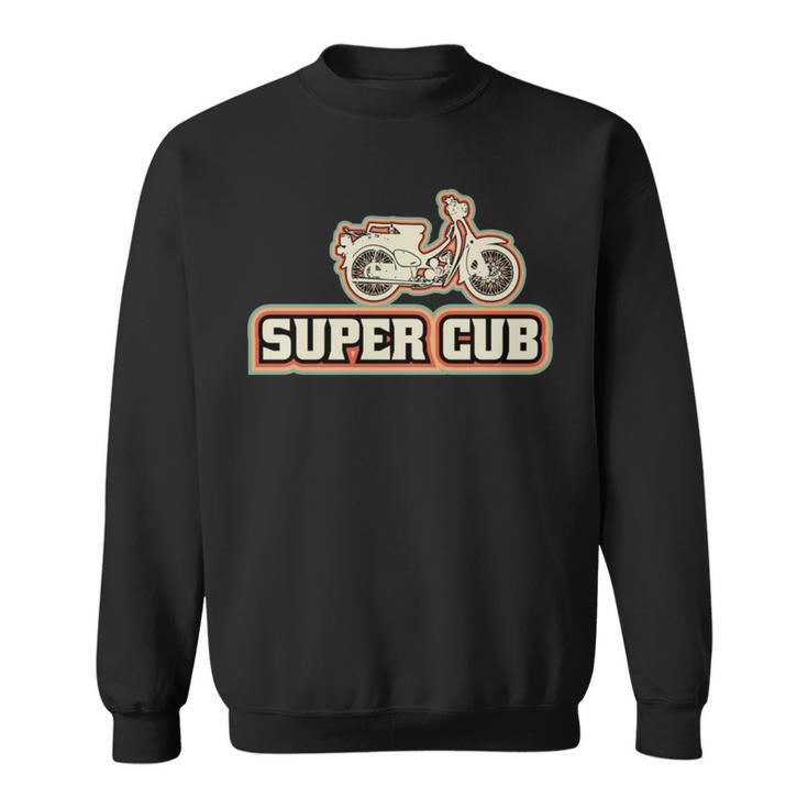 スーパーカブc100 原付バイク レトロジャパン 長袖tシャツ スウェットシャツ