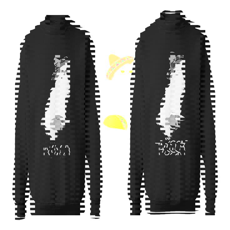 タコキャット-楽しい猫の回文 スウェットシャツ