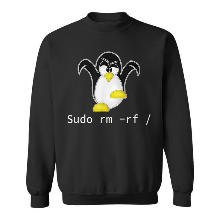タックスlinuxペンギン須藤rm Rfコンピュータフリークハッカー スウェットシャツ