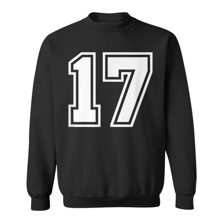 チームジャージーナンバー＃17スポーツギフト スウェットシャツ