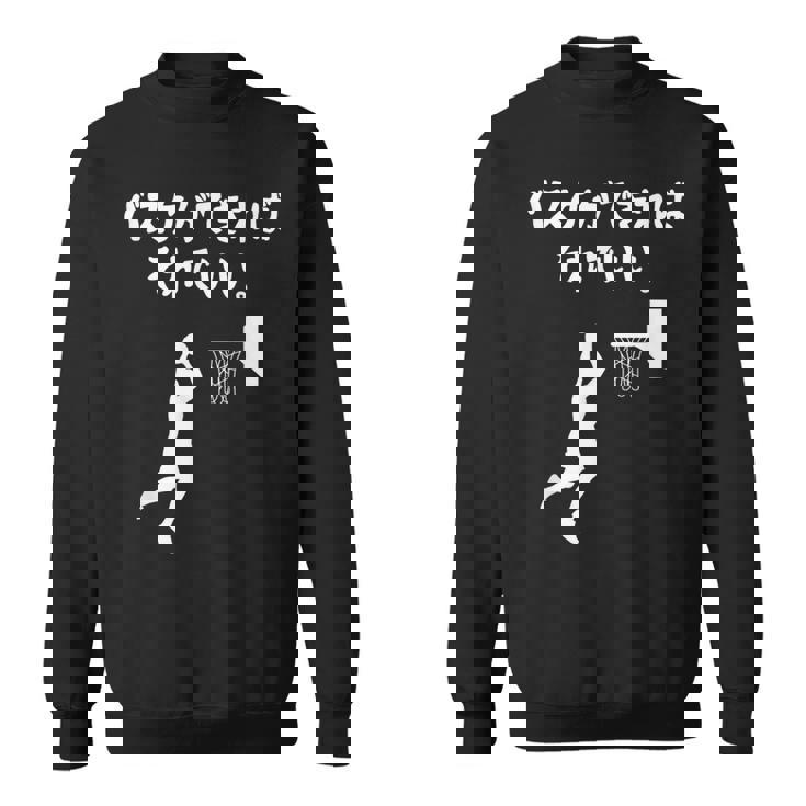 バスケができればそれでいい バスケ バスケ部 バスケットボール部 バスケ好き かっこいい バスケットマン スウェットシャツ