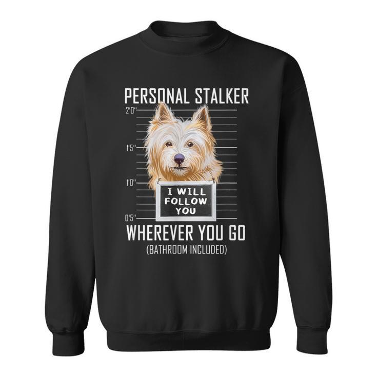 パーソナルストーカー犬ノーリッチテリア私はあなたに従います Norwich Terrier Dog スウェットシャツ