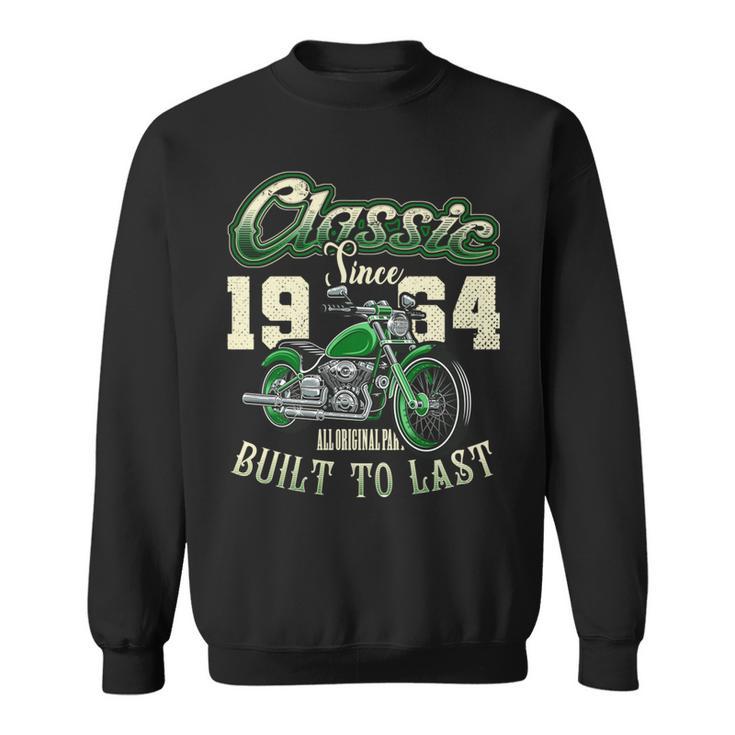 ビンテージ バイク バイカー バイクの誕生日 1964 年生まれ 長袖tシャツ スウェットシャツ