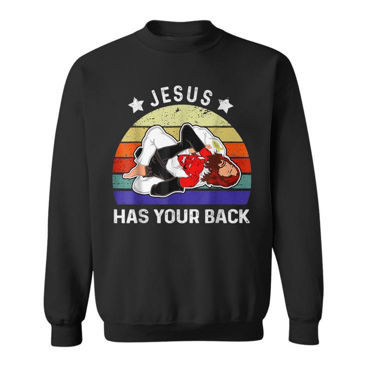 ブラジリアン柔術 Jesus Has Your Back スウェットシャツ