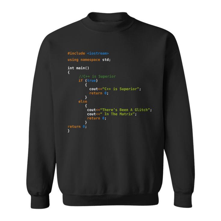 プログラマーのためのcコーディングプログラミングシャツ。 スウェットシャツ