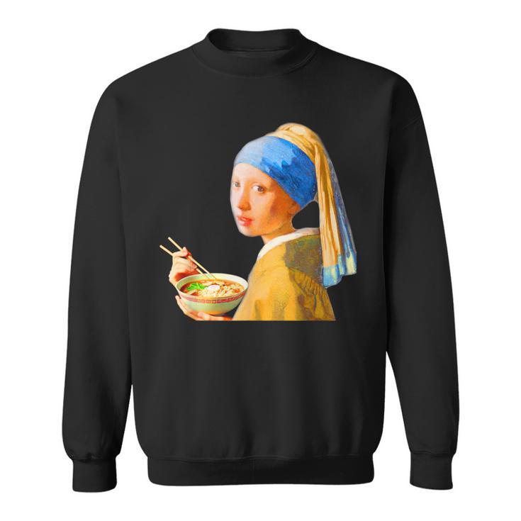 ラーメン 面白いtシャツ おもしろ ネタ フェルメール メンズ 面白い 服 おもしろグッズ グルメ 食べ物 スウェットシャツ