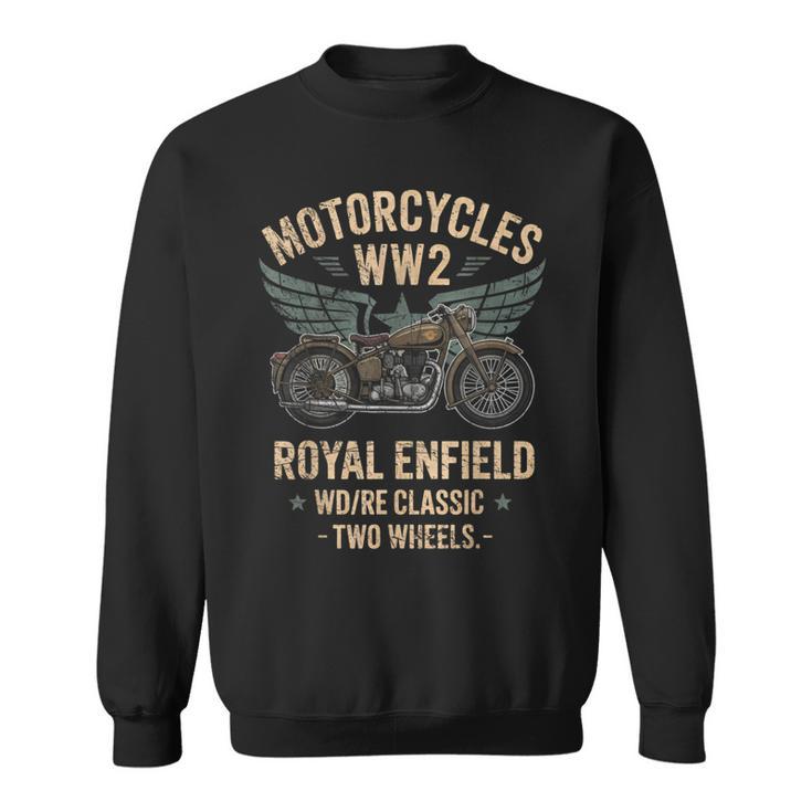 ロイヤルエンフィールドwdReクラシックモーターサイクルww2 スウェットシャツ
