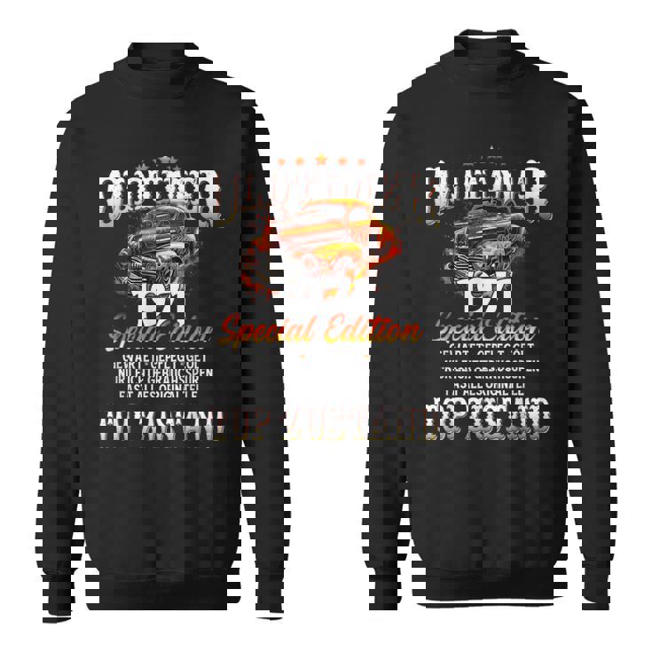 ヴィンテージカー 1971 年 55 歳の誕生日 1971 年のクラシックカー スウェットシャツ