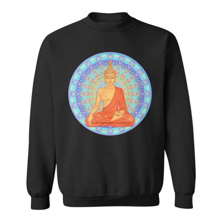 仏 マインドフルネス 仏前 ガウタマ仏教 愛 優しさ 長袖tシャツ スウェットシャツ