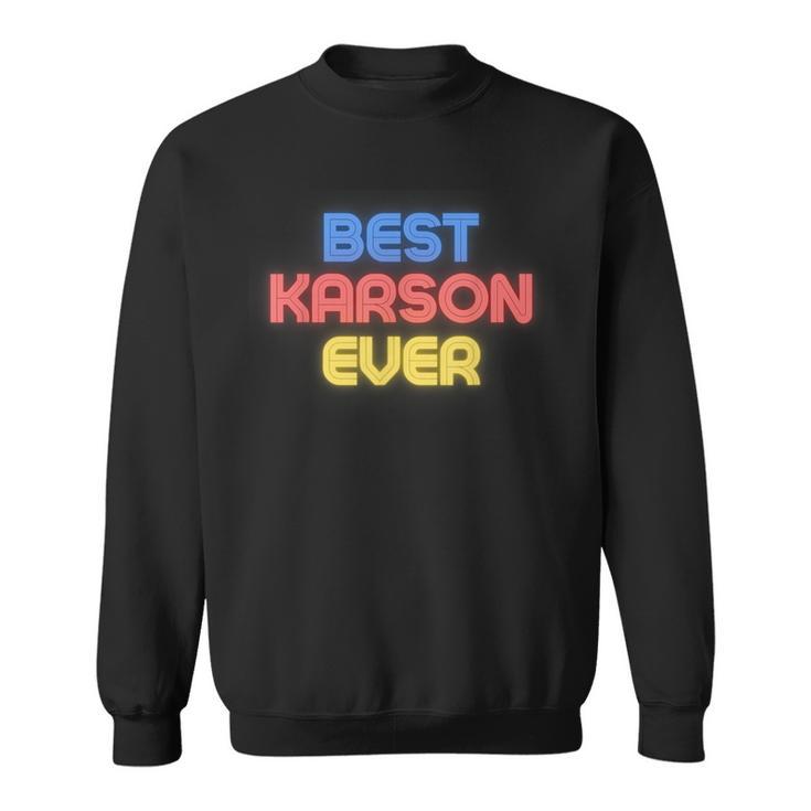 史上最高のカーソン 面白いカーソン名 Karson スウェットシャツ