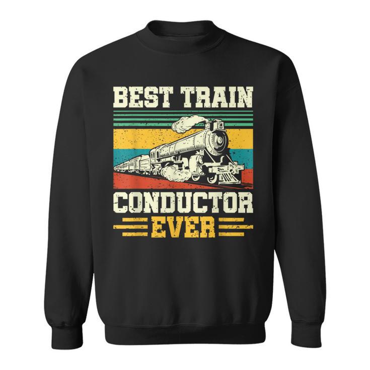 史上最高の電車の車掌 Conductor Railroad スウェットシャツ