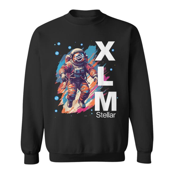 暗号通貨xlm恒星ルーメンハードコアホルダー。 スウェットシャツ